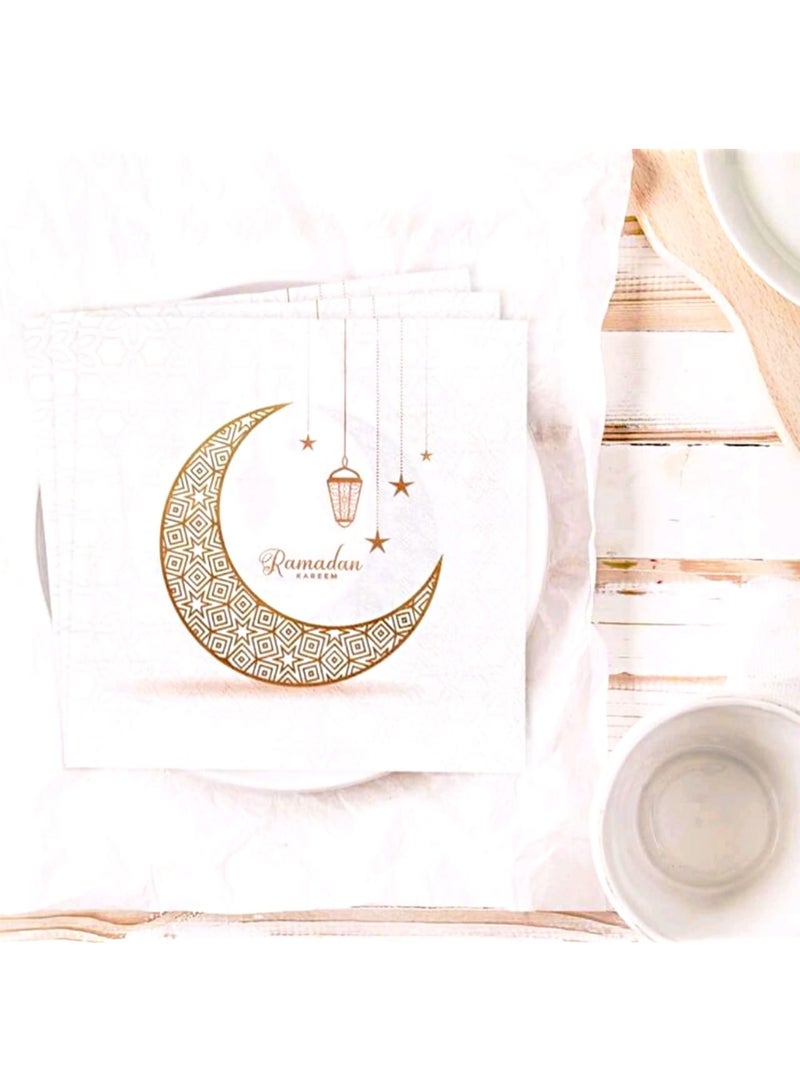 Ramadan decorations, Ramadan paper napkins, 20 pieces - size 33 x 33 cm - Image 3