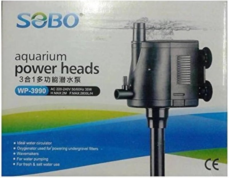 WP-3990 Multifunction Submersible Pump for Aquarium Fish Tank Power Heads