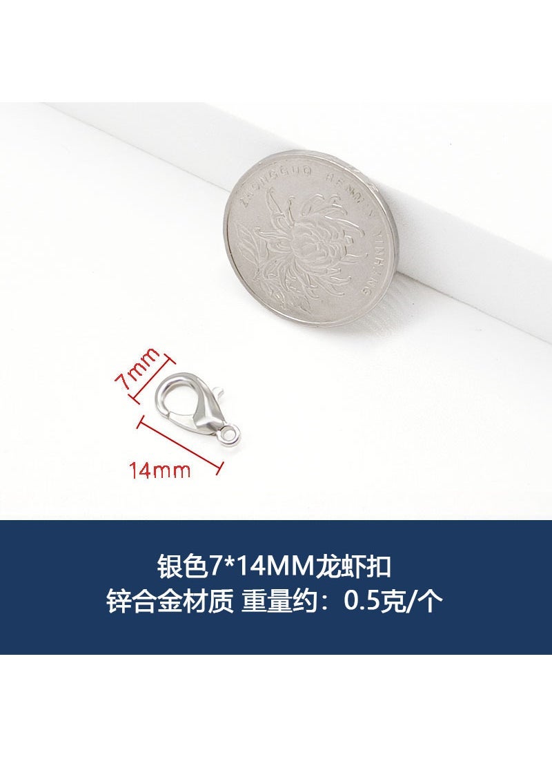 Wholesale Spring Clasp Lobster Claw for DIY Bag Silver 7x 14mm lobster clasp one 