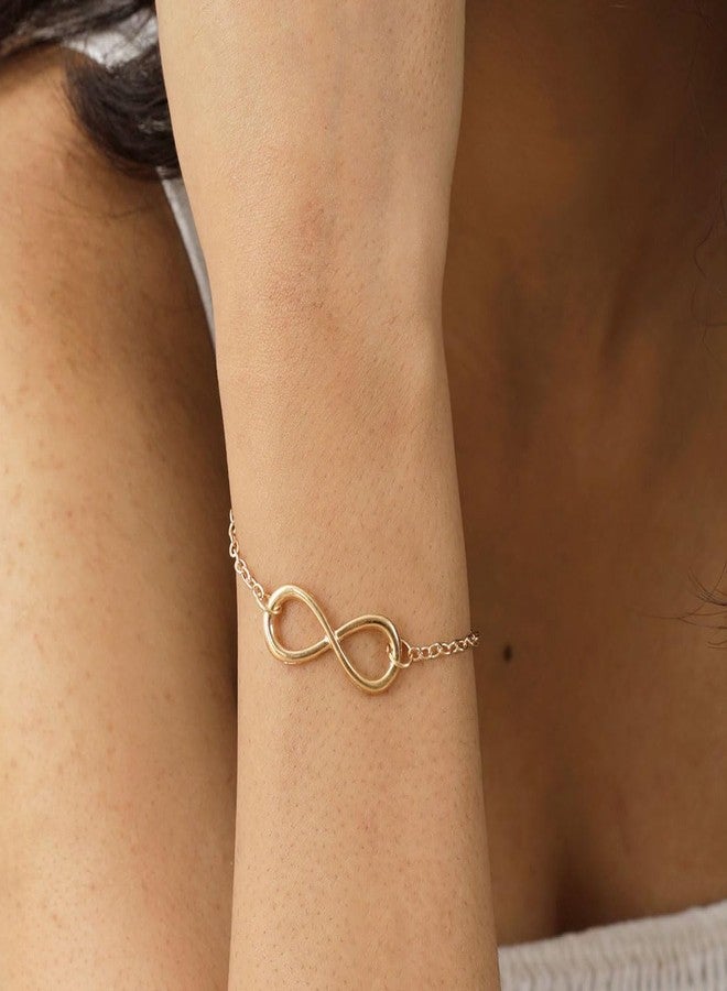 Sorellaz Womens Golden Infinity Adjustable Chain Bracelet: Pack of 1 (SOR/JWGIB) - Image 5