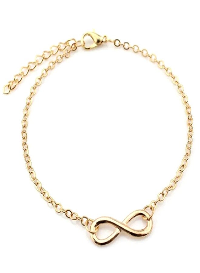 Sorellaz Womens Golden Infinity Adjustable Chain Bracelet: Pack of 1 (SOR/JWGIB) - Image 1
