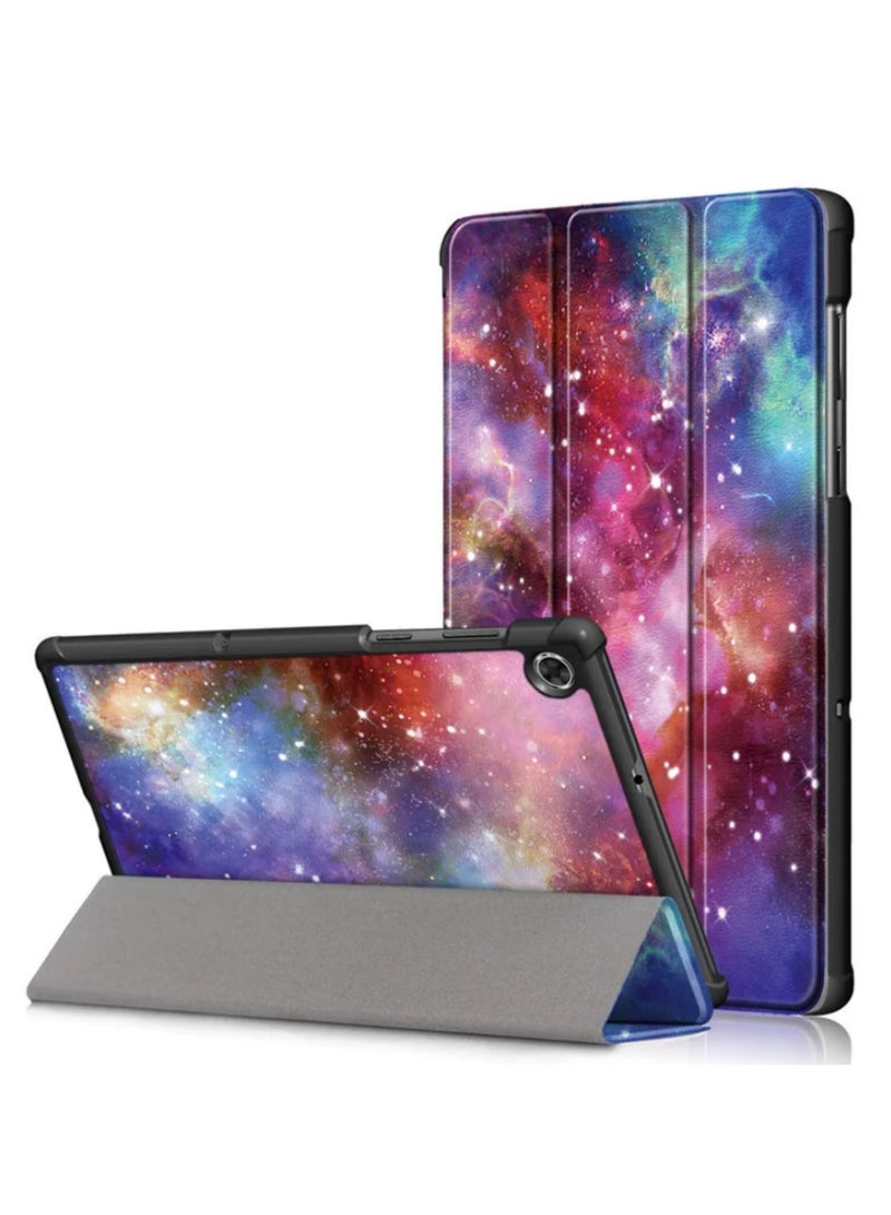 حافظة مغناطيسية لـ Lenovo Tab M10 HD الجيل الثاني TB-X306X مقاس 10.1 بوصة - غطاء من البولي يوريثان مع حامل - فتحات دقيقة - ميزة النوم/الاستيقاظ التلقائي - أوضاع مشاهدة متعددة - تصميم درب التبانة - Image 1