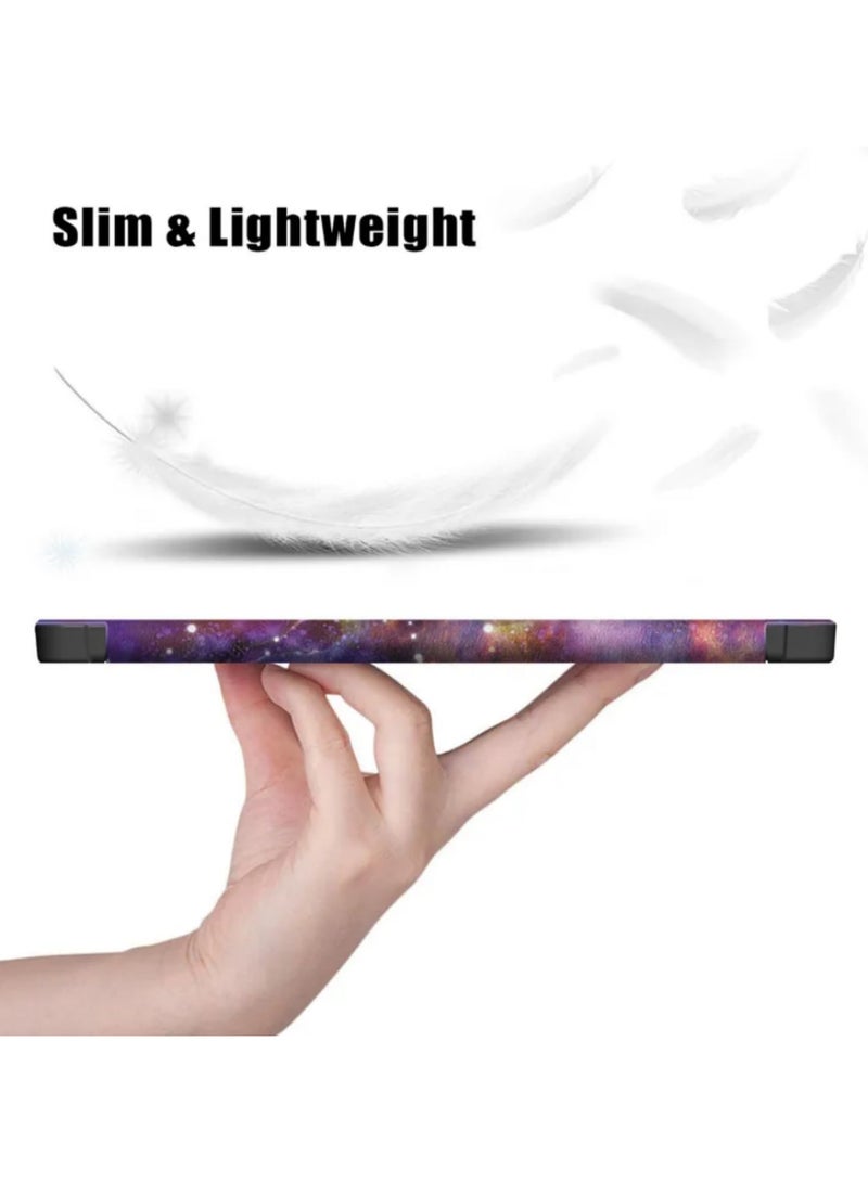 حافظة مغناطيسية لـ Lenovo Tab M10 HD الجيل الثاني TB-X306X مقاس 10.1 بوصة - غطاء من البولي يوريثان مع حامل - فتحات دقيقة - ميزة النوم/الاستيقاظ التلقائي - أوضاع مشاهدة متعددة - تصميم درب التبانة - Image 2