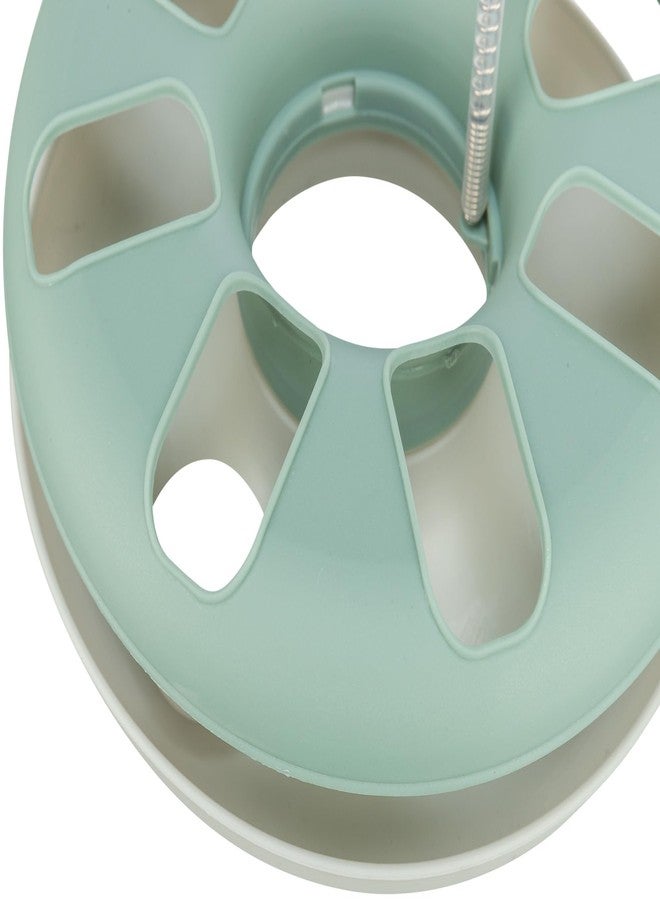 تريكسي لعبة تريكسي الدائرية المجنونة مع لعبة قطة قطيفة على زنبرك، لعبة قطة تفاعلية، لعبة قط وفأر، لعبة رياضية (أخضر)، مناسبة لجميع الأعمار - Image 3