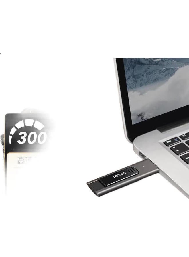 Lexar Lexar 64Gb Usb3.2 Gen1 Flash Drive M900, Read Speed 300Mb/S, Matte Gunmetal Finish, Integrated Push-Pull Design - Image 3