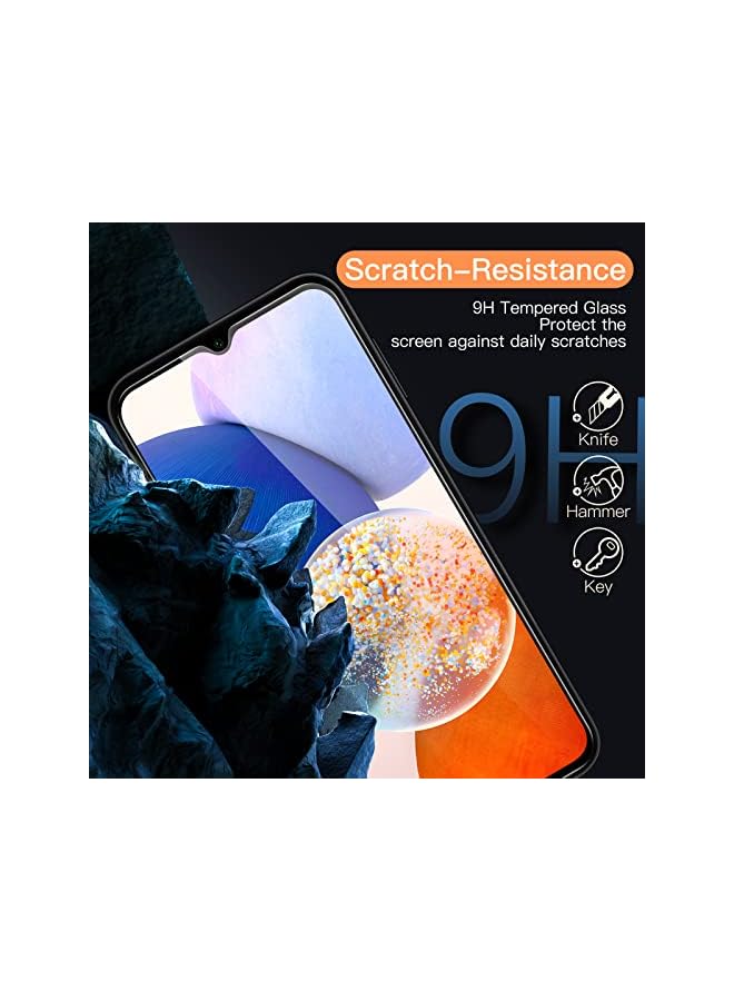 Jetech حماية شاشة لجهاز سامسونج جالاكسي A14 4G / 5G بحجم 6.6 بوصة، زجاج مقسى 9H، مضاد للخدش، شفاف عالي الدقة، عبوة 3 قطع - Image 4
