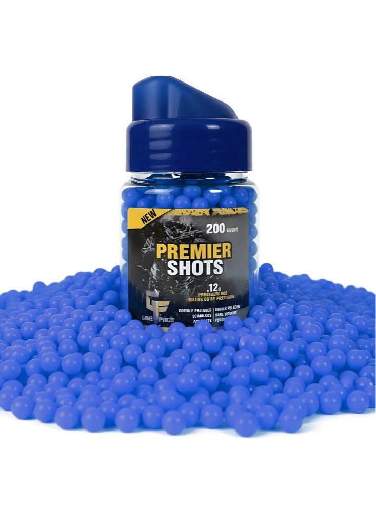 Premier Shots Airsoft BBs Bullets – 200 Count, 0.12g Blue Pellets for Reliable Performance & Easy Loading - Image 4