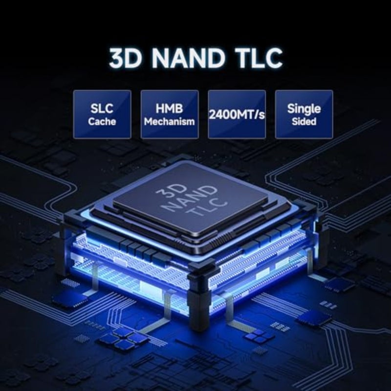 Gaming and high-end computing: 3D NAND TLC, black, ultra-fast 7300MB/s sequential read speeds with dynamic SLC cache - Image 4