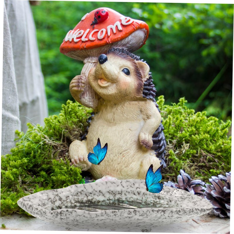 Large Ceramic Bee Water Feeder Tray Outdoor Garden Decor Butterfly Feeder Stable Floor Placement - Image 5