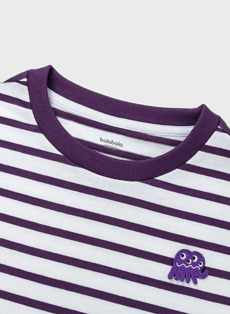 Balabala Printed Crew Meck T-Shirt