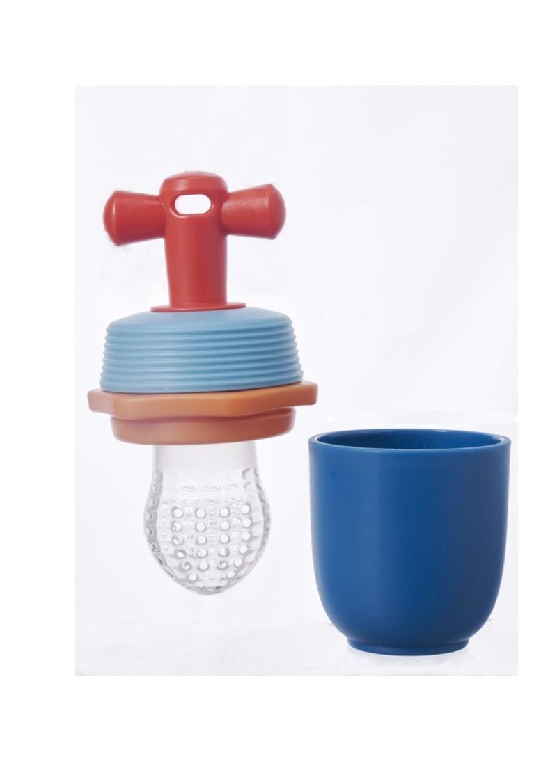 لوكو اداة تغذية اغذية الاطفال للفاكهة و الخضروات لتخفيف الام التسنين، ملعقة ضغط من السيليكون الناعم لتغذية الطفل في المرحلة الاولى - Image 3