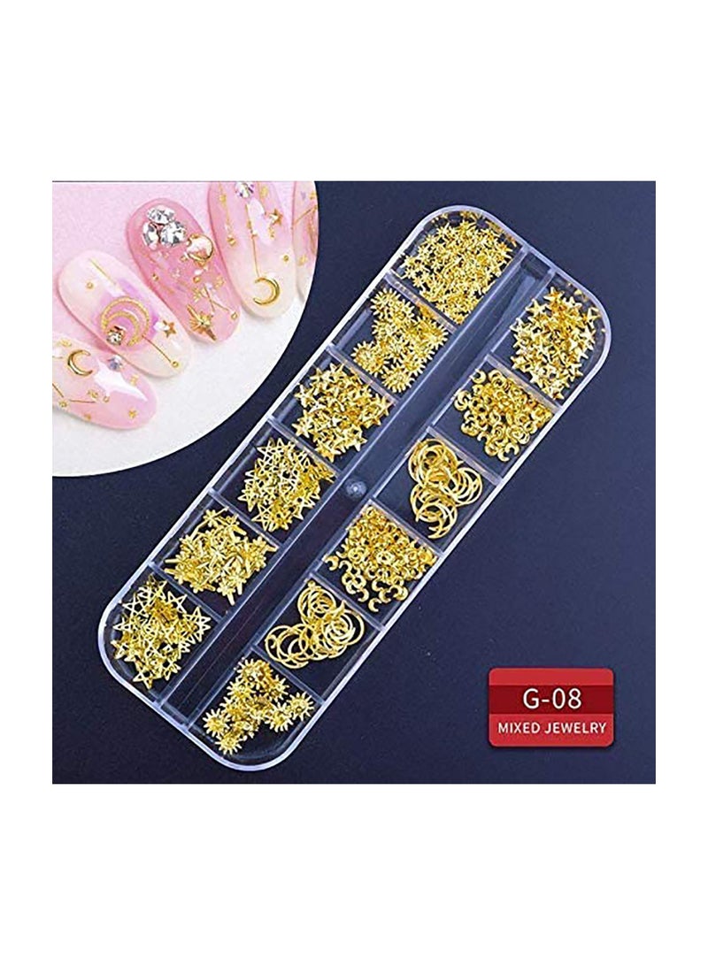 Bluejw 9 boxes Nail Rhinestones,Nail Gems Diamonds,Nail Art Studs Crystals Sequins for Nails Kit with 1 Tweezers and 3 Pen Supplies Accessories - Image 2