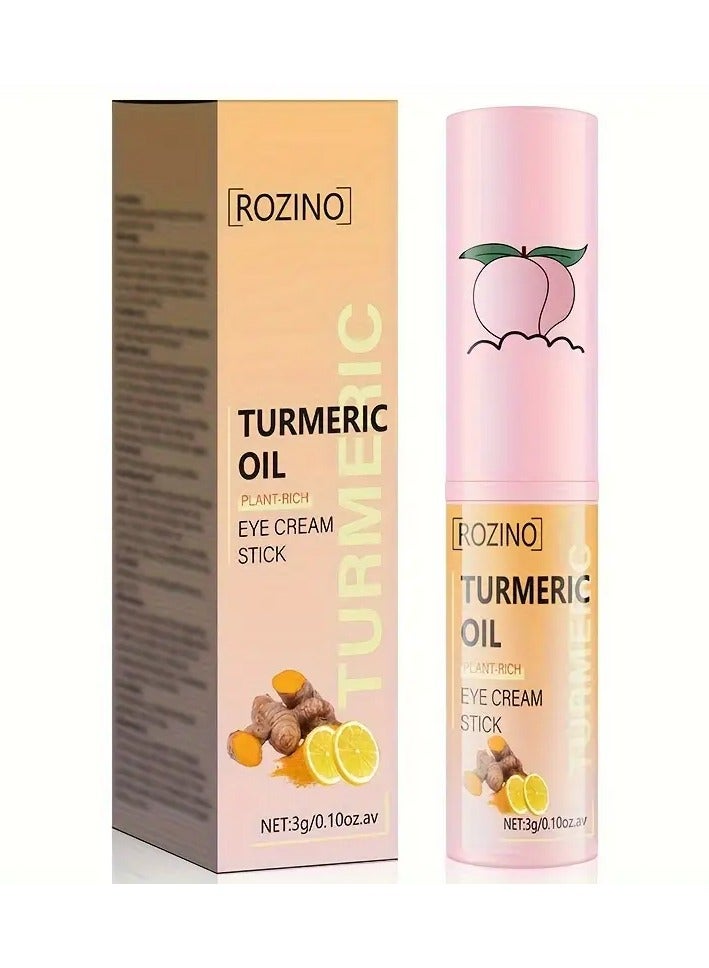 Rozino Autumn And Winter Moisturizing Turmeric Vitamin C Solid Eye Cream Stick, Contains a Variety of Skin Care Ingredients, Deep Hydration, Quick Absorption, Gentle Care for Eye Skin, Small And Portable, Must-Have for Holidays - Image 4