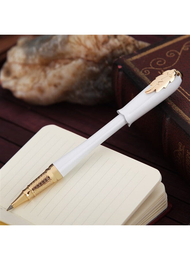 Pimio Ballpoint Pen, Business Office Signing Pen, Graduation Gift For Women, Adult Signature Pen, Student Handwriting Practice Pen, 0.5mm, Ailin Series 986, Pearl White - Image 1