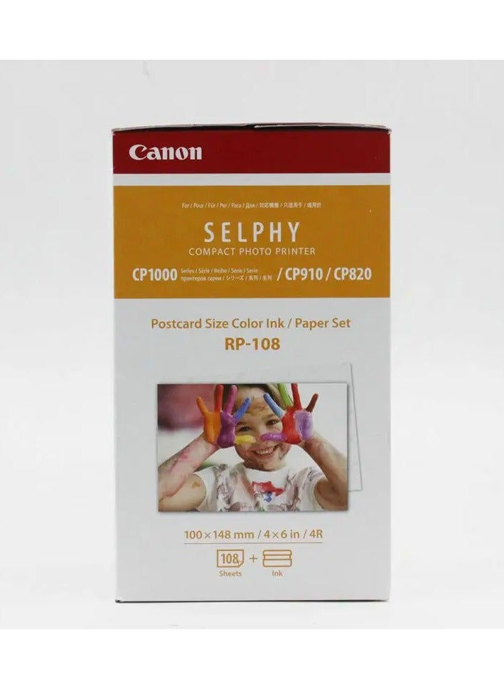 Canon Canon original RP-108 printing paper 6 inch CP1500 photo paper - Image 1