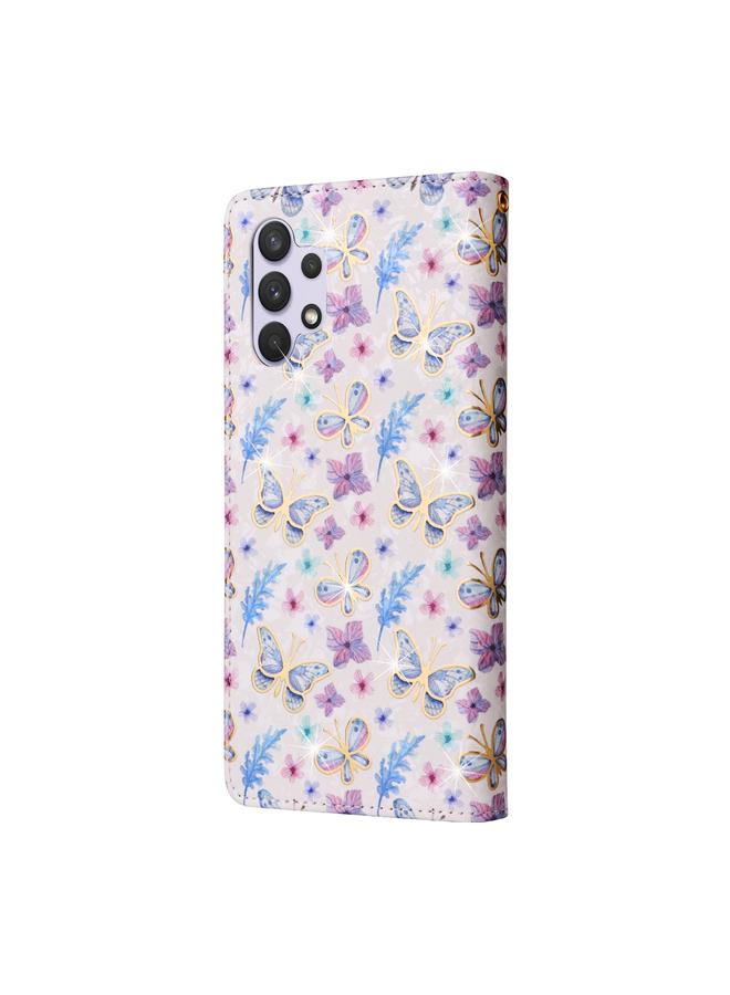 اس-توب جراب لهاتف Samsung Galaxy A32 4G مصنوع من الجلد بطبقة برونزية بتقنية RFID - Image 3