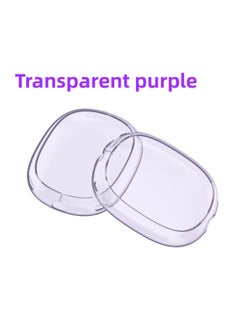 Generic Suitable For Apple Airpods Max Protective Case Head-mounted Transparent Ear Cap Earphone Cover Earmuffs Anti-scratch Soft Shell-Specifications:Purple (one Pair With Packing)  - Image 1