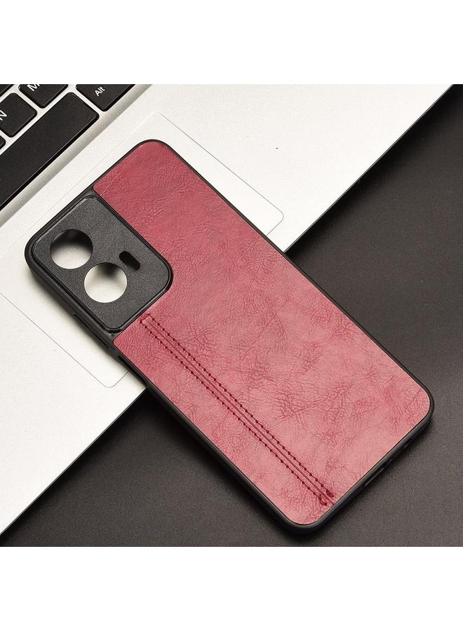 S-TOP Case For Motorola Moto G35 5G Cow Pattern Sewing Card Bag Phone Case - Image 2