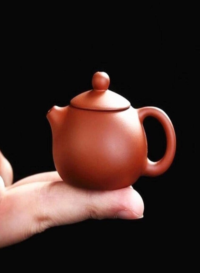 EatingBiting 2.5" Smaill size Chinese Purple Clay Kung Fu Ru Kiln Xishi Teapot Tea Pet for Home Tea Tray Decor Fine Handmade Kungfu Tea Set - Image 1
