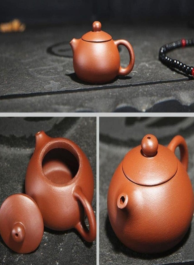 EatingBiting 2.5" Smaill size Chinese Purple Clay Kung Fu Ru Kiln Xishi Teapot Tea Pet for Home Tea Tray Decor Fine Handmade Kungfu Tea Set - Image 4