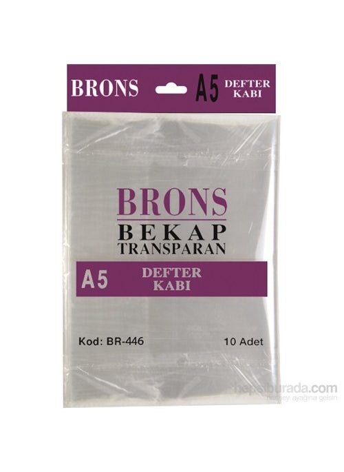 Brons Br-446 Ready-made Notebook Case A5 Transparent Set of 10 