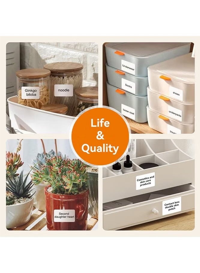 ورق ملصقات حراري لطابعات الملصقات الحرارية، شريط لاصق مقاوم للماء والزيوت للاستخدام المنزلي والمكتبي وطباعة الباركود للشركات الصغيرة، 140 ملصق/لفة (40×50 مم أبيض) - Image 3