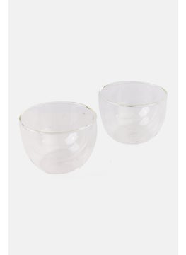 Carl Schmidt Sohn 2 Pieces Double Wall Bowl 300 ml, Transparent  - Image 2