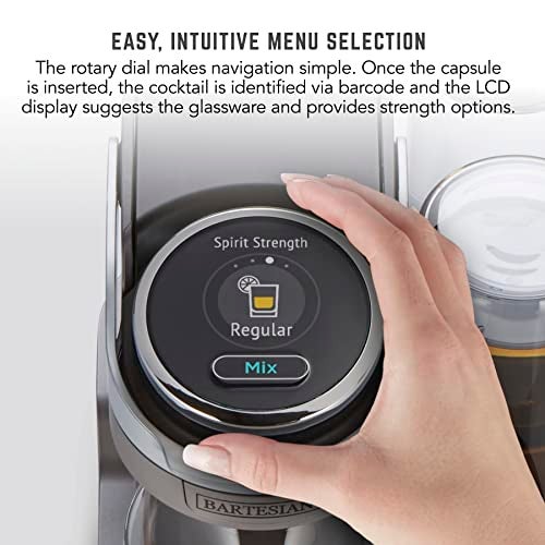 Bartesian Duet Cocktail Machine and Margarita Maker - Compact Home Bartender Mixologist Drink Mixer with 2 Glass Spirit Bottles - Automatic Machine Creates Premium Cocktails and Mocktails in Seconds - Image 5