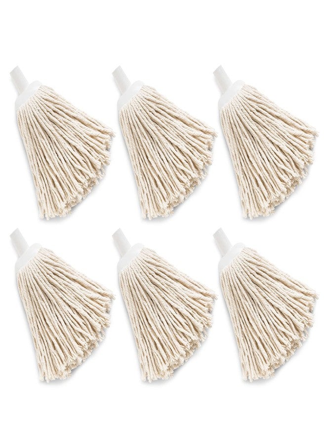 Libman 8oz Cotton Deck Mop Refill Case of 6 White - Image 1