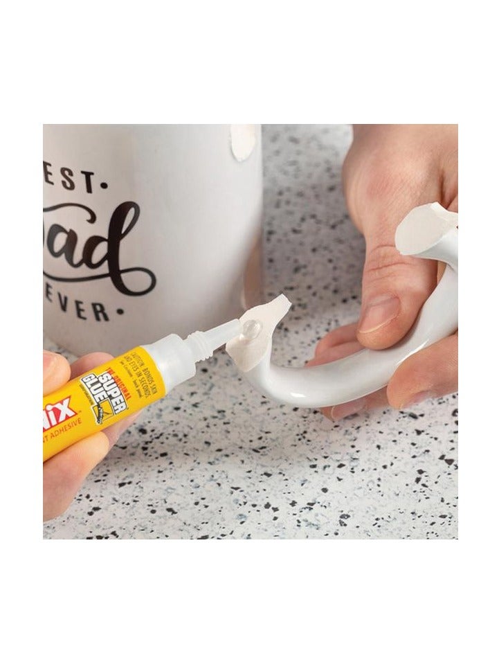 سوبر جلو غراء جل لاصق فوري عالمي فائق القوة من سوبر يونيكس، شفاف، 3 غرام، 11710504 - Image 2