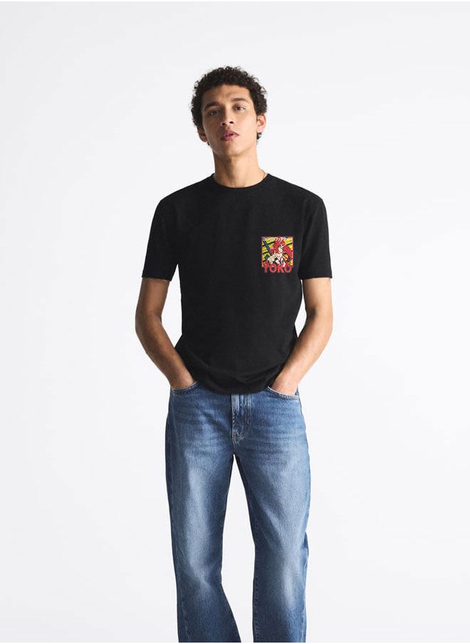 LOUD UNIVERSE - Gurren Lagann Black Tshirt Gurren Lagann Black Tee Yōko Rittonā Tee Yoko Littner Gunmen YOKO-Tengen Toppa Gurren Lagann - Image 1