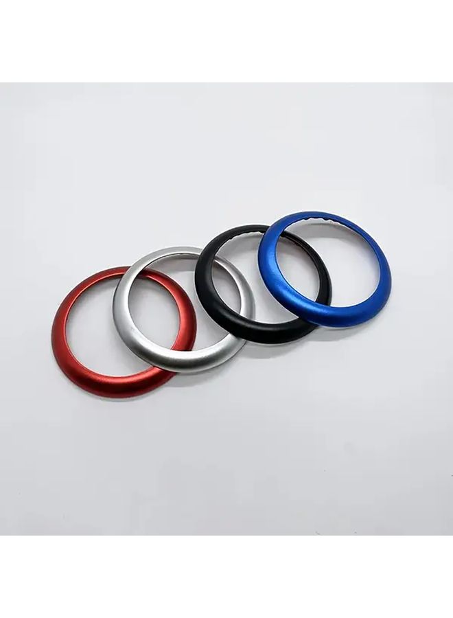 Black Ignition Button Cover Ring Decorative Metal Frame For Vehicle Interior Upgrade - Image 5