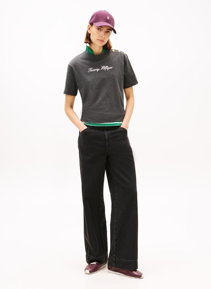 TOMMY HILFIGER Graphic Crew Neck T-Shirt - Image 4