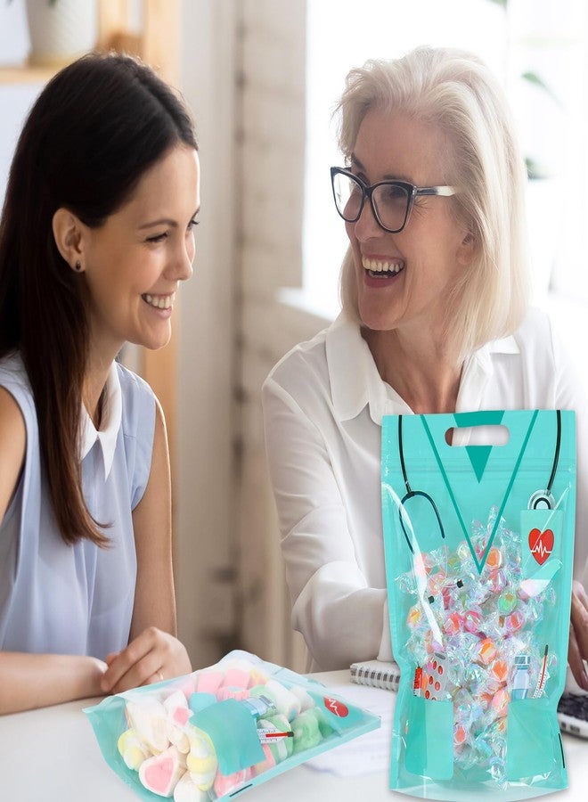 وولاين أكياس سيلوفان قابلة لإعادة الإغلاق من والين، 50 قطعة، بسحاب، مناسبة ليوم الممرضات، مزودة بمقابض، مثالية لملابس الممرضات، وأكياس الحلوى القابلة لإعادة الإغلاق، ومستلزمات حفلات تخرج الأطباء والممرضات. - Image 5