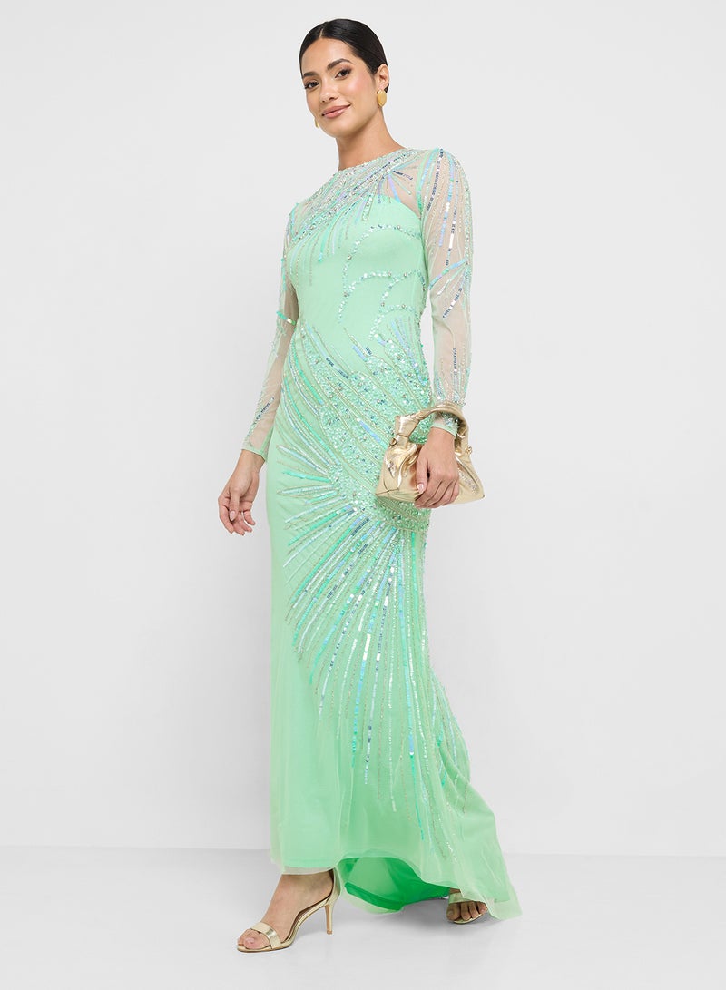 اميليا روز فستان ماكسي مزين - Image 1