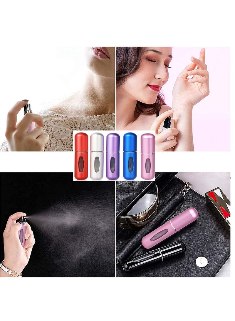 Multiuse Mini Perfume Bottles Portable Travel Atomizer Spray Refillable Perfume Bottle 5ml Set of 5PCs - Image 5