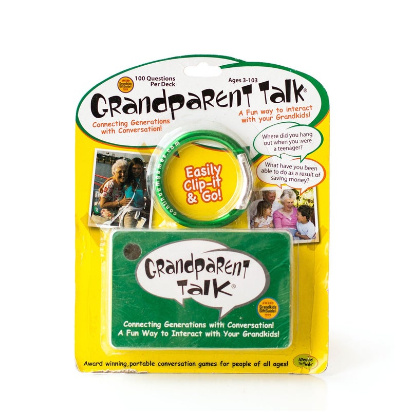 Continuum Games Around the Table Games Grandparent Talk Portable, Meaningful Conversation Starters - Image 1