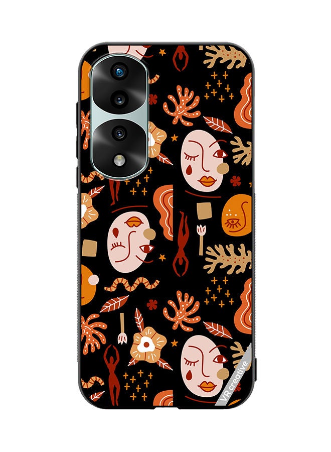 VR CREATIVE Protective Case Cover For Honor 70 Pro Silhouettes Of People Design Multicolour - Image 1