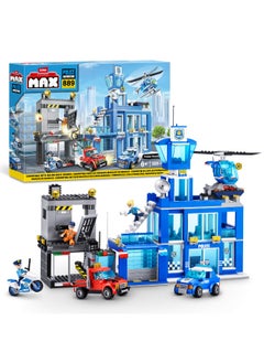 Max Max City INT, Police Station Playset 870 bricks,bulk 