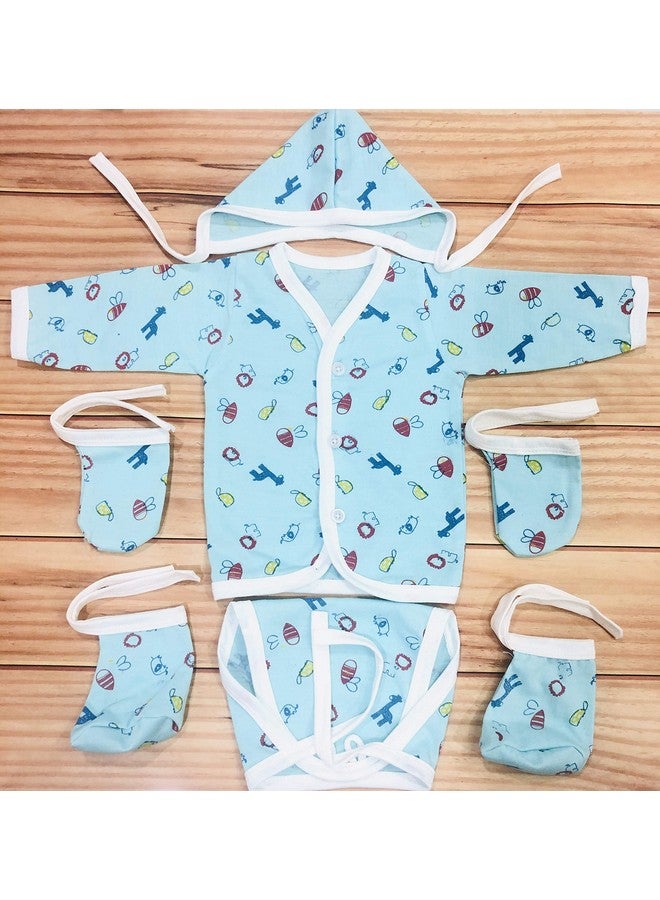 فاريتو مجموعة هدايا ملابس أساسية يومية من Born Baby، مجموعة هدايا استحمام الطفل، للجنسين (من 0 إلى 3 أشهر، إجمالي العناصر: 30، عبوة من 6 مجموعات، مزيج من القطن، متعدد الألوان) - Image 5