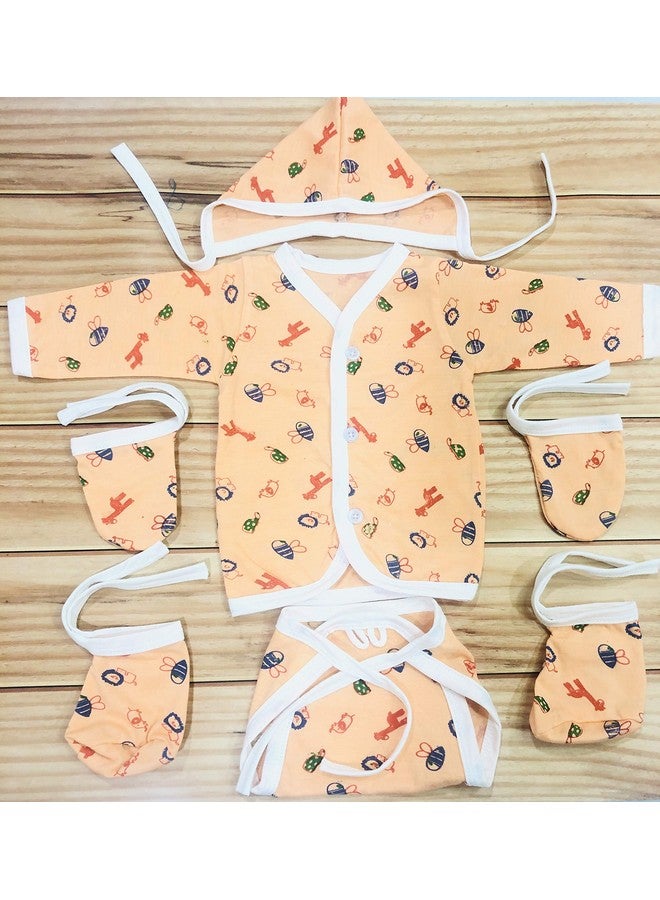 فاريتو مجموعة هدايا ملابس أساسية يومية من Born Baby، مجموعة هدايا استحمام الطفل، للجنسين (من 0 إلى 3 أشهر، إجمالي العناصر: 30، عبوة من 6 مجموعات، مزيج من القطن، متعدد الألوان) - Image 4