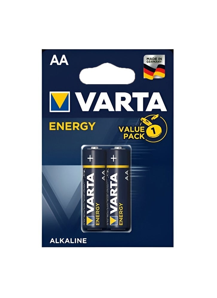 VARTA 2 Pcs AA Alkaline 1.5V Battery 