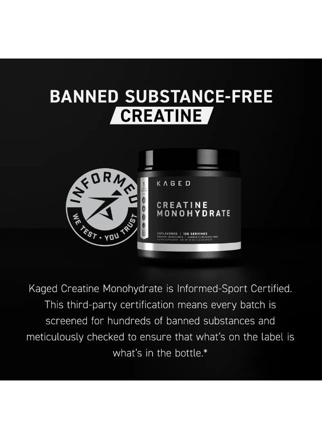 KAGED MUSCLE Kaged Creatine Monohydrate Powder | Unflavored |510 G - Image 4