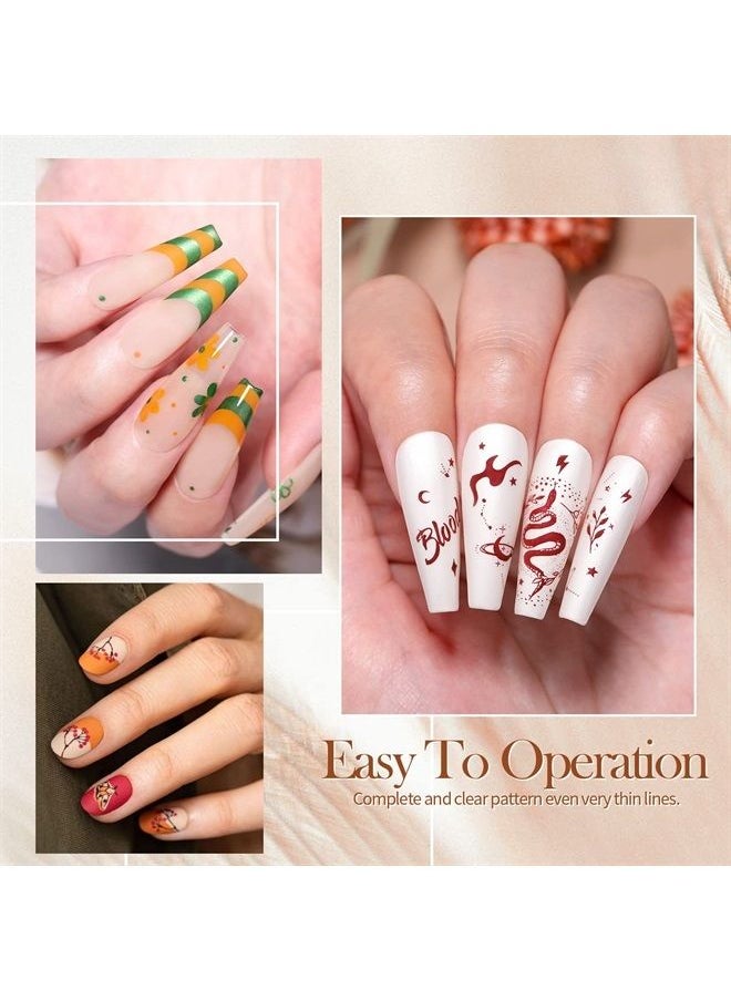 Stamping Nail Polish 12Colors Fall Winter Stamping Polish Set for Stamp Nails