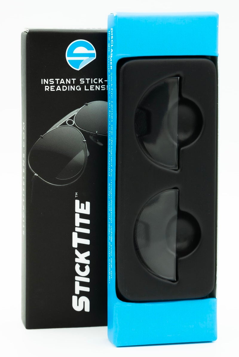 StickTite Lenses Small 28mm (Single Pack) â€“ Stick-on bifocal lenses - Instantly convert sunglasses into magnified, bifocals. Reusable lenses (1 pair) 1.75 diopter - Image 1