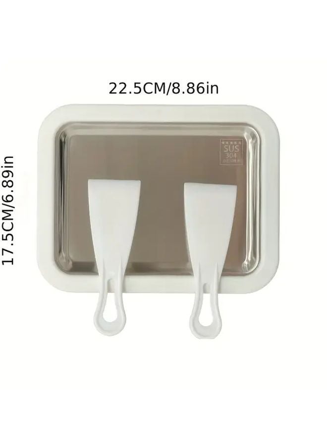 Large Beige Mini Ice Cream Maker For Home Use Make Yogurt Sorbet And Slushies - Image 4