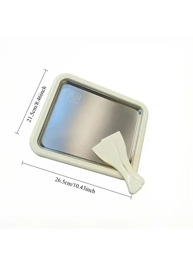 Large Beige Mini Ice Cream Maker For Home Use Make Yogurt Sorbet And Slushies - Image 5