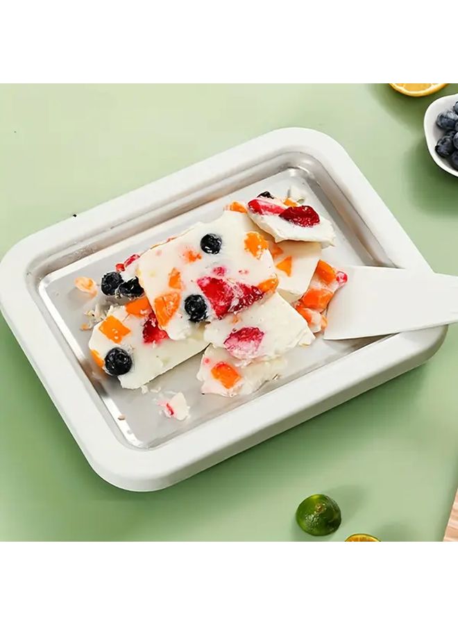 Large Beige Mini Ice Cream Maker For Home Use Make Yogurt Sorbet And Slushies - Image 2