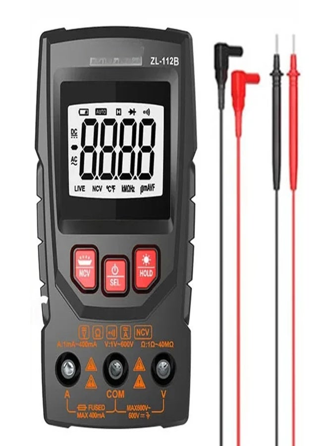 Professional Digital Multimeter Color Display Handheld Multimeter NCV  Tester Professional Voltage Current Capacitance Resistance Diode Measurement Meter with Flashlight Automatic Shutdown Function - Image 1