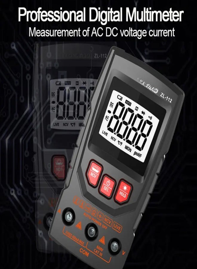 Professional Digital Multimeter Color Display Handheld Multimeter NCV  Tester Professional Voltage Current Capacitance Resistance Diode Measurement Meter with Flashlight Automatic Shutdown Function - Image 3